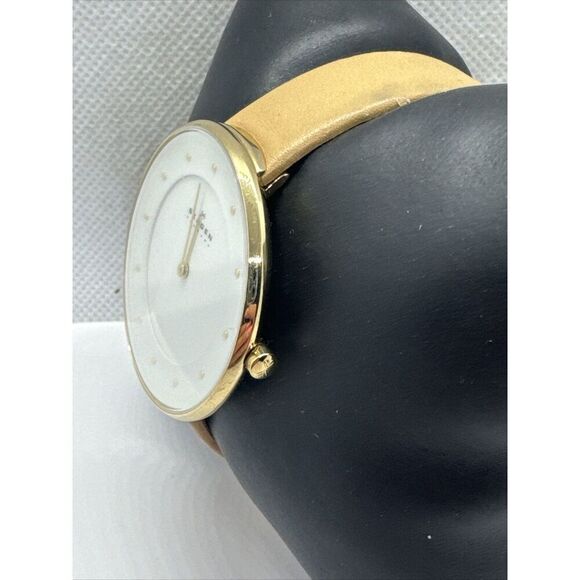Skagen SKW2137 Women's Beige Leather Analog Dial Quartz Genuine Watch JNA982 - Picture 2 of 11